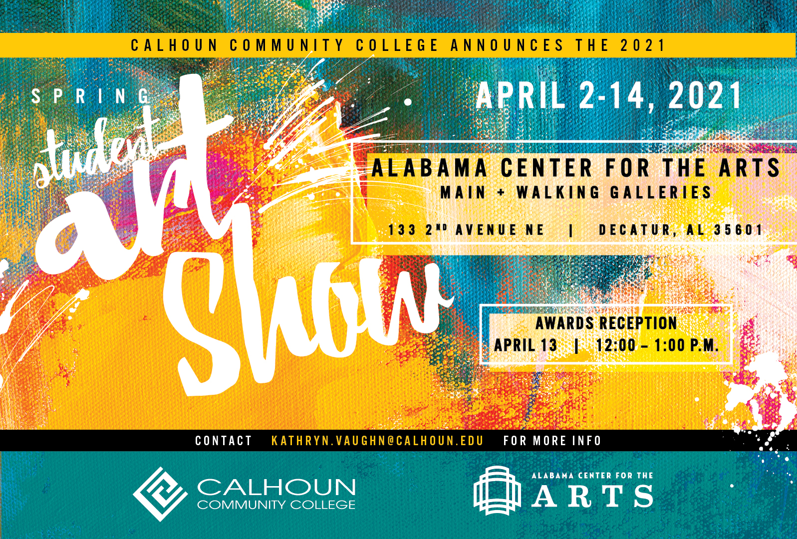 Calhoun Announces Annual Spring Student Art Show