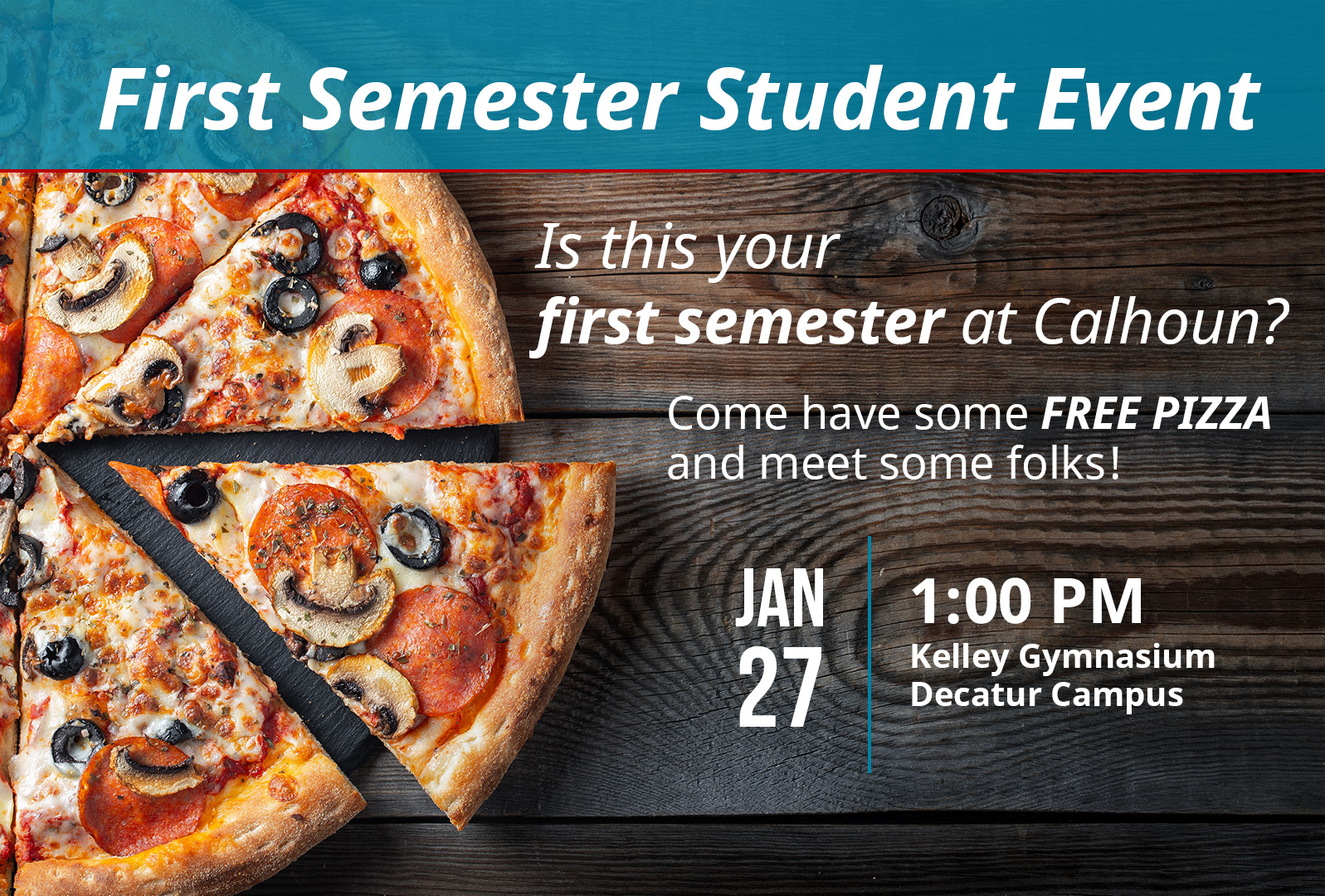 First Semester Student Event graphic