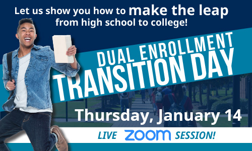 Dual Enrollment Transition Day Graphic