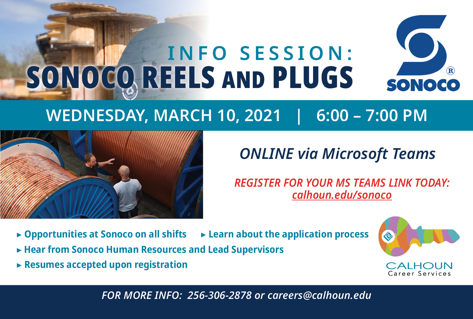 Info Session - Sonoco Reels and Plugs