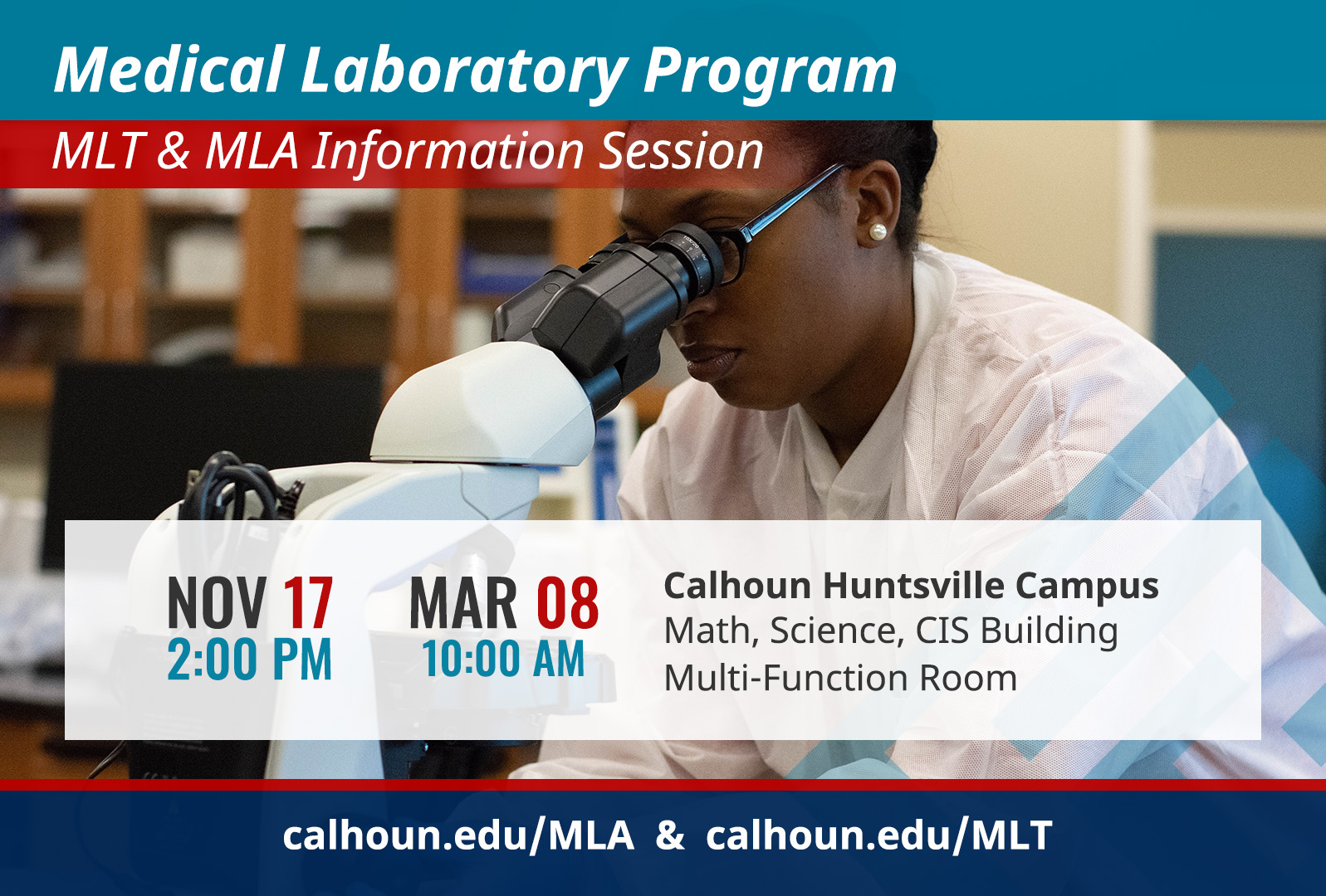 MLT MLA info session graphic