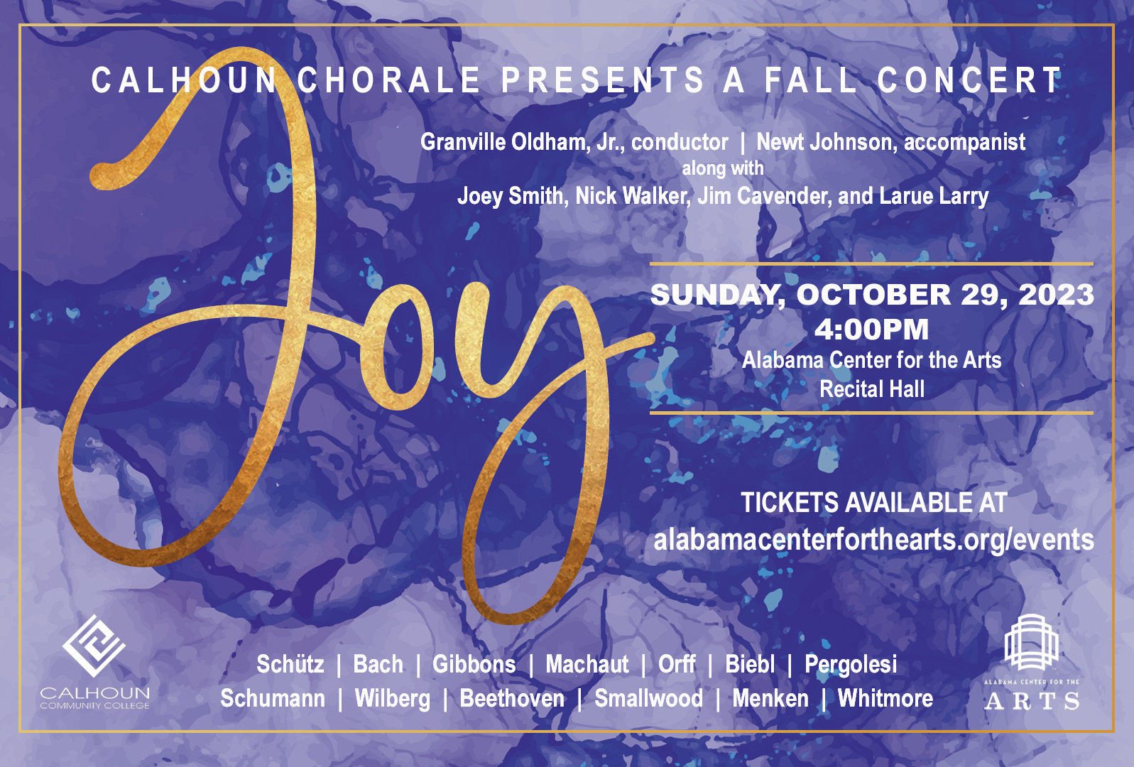 CALHOUN CHORALE presents "A Fall Concert, JOY!"